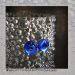 jewelart vintage button earrings