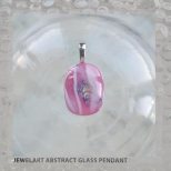 jewelart abstract glass pendant