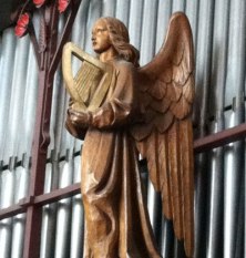 angel at St Cuthberts Church in Wells